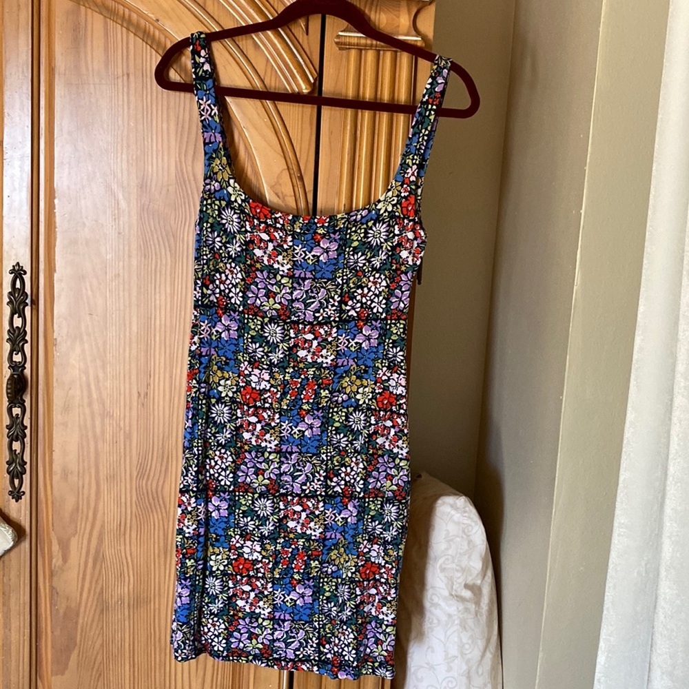 UO RAINBOW FLORAL BODYCON